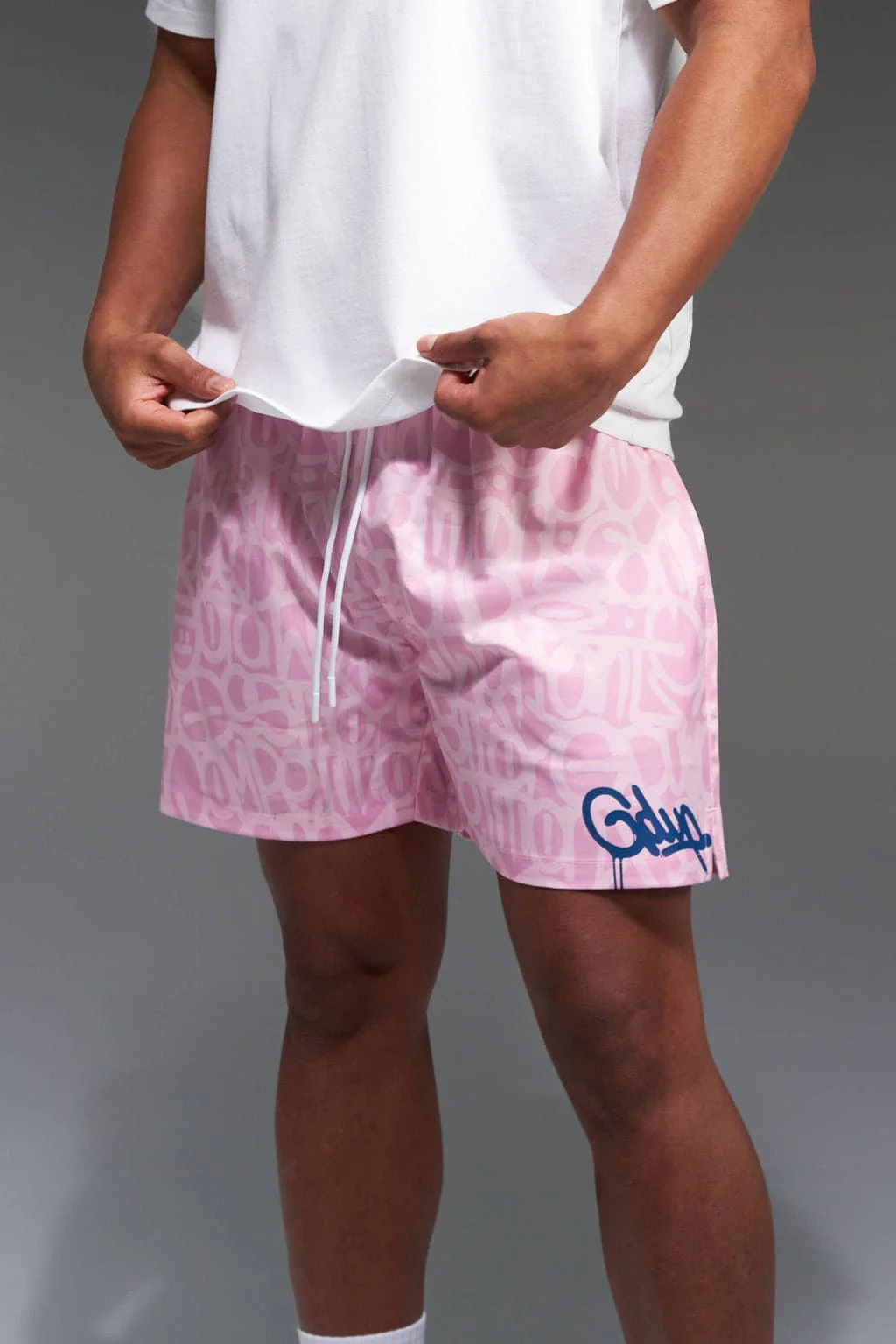 Handstyle Swim Short Pink/Blue - Image 3