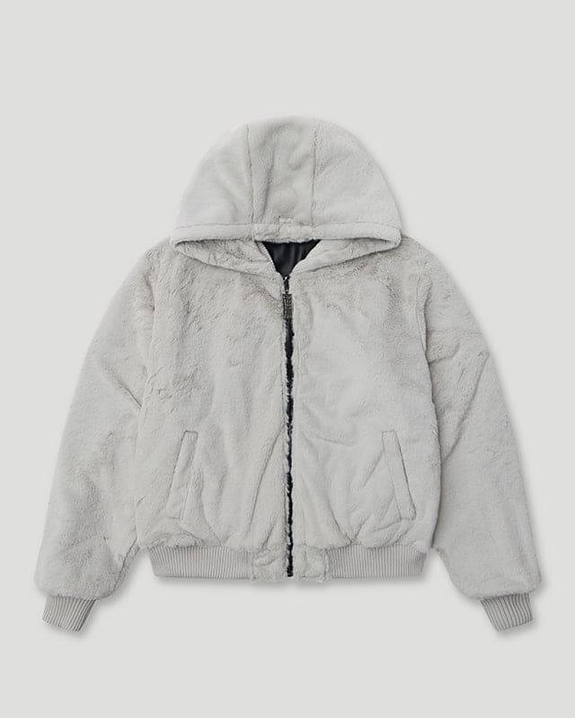 Handstyle Team Logo Reversible Leather/Faux Fur Jacket - Image 3