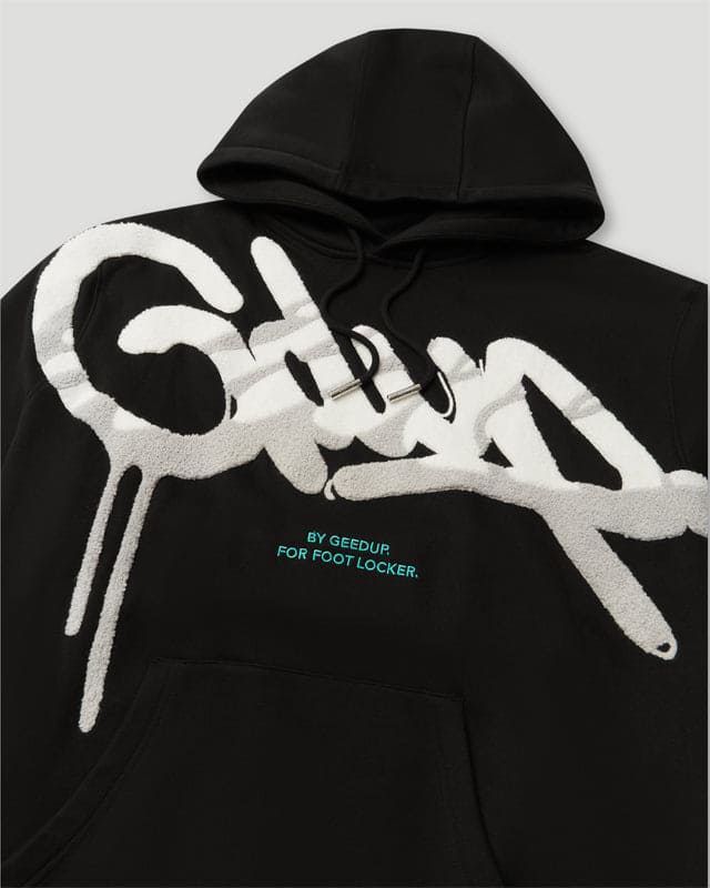 Handstyle x Foot Locker Hoodie Black/White/Grey - Image 2