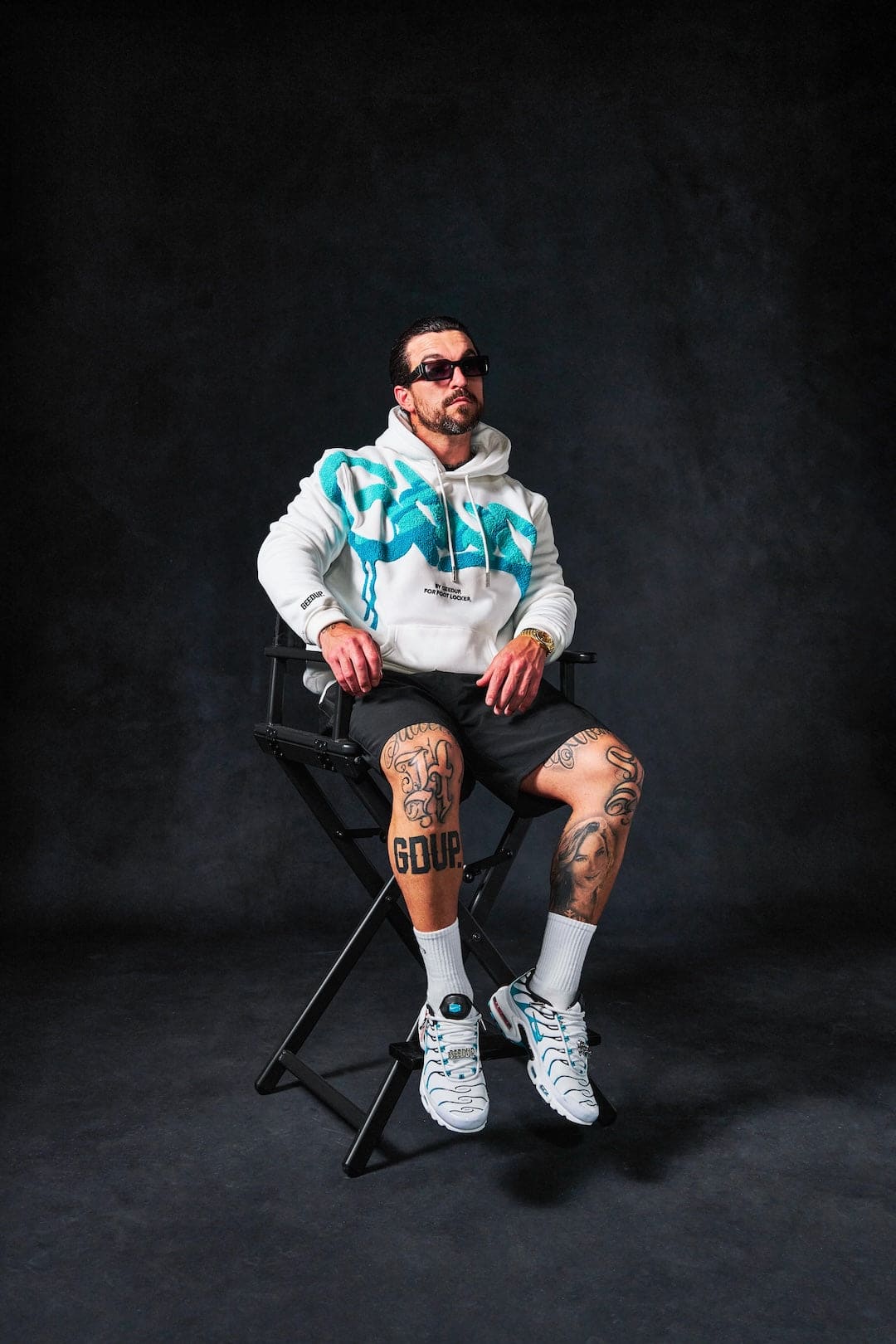 Handstyle x Foot Locker Hoodie White/Aqua/Turbo Green - Image 2