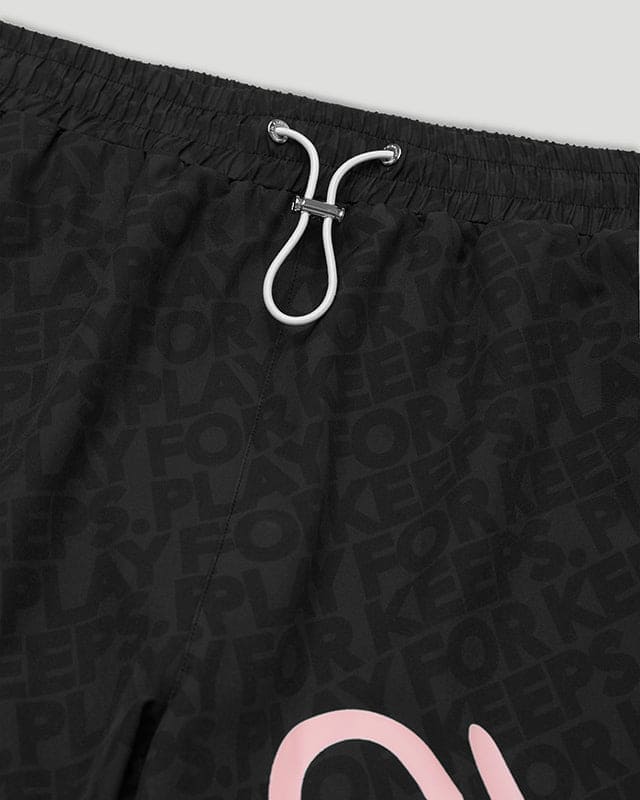 HS/PFK Monogram Swim Shorts Black/Pink - Image 2