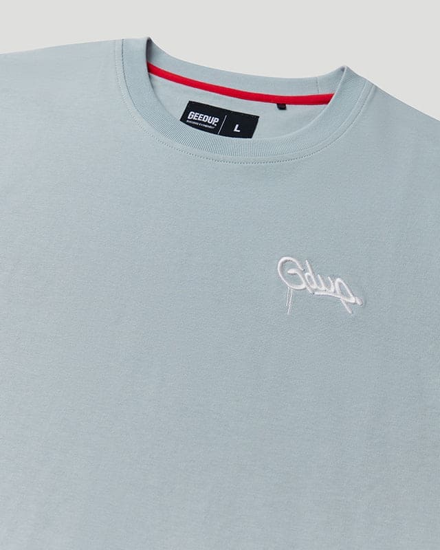Micro Handstyle T-Shirt Washed Blue/White - Image 4