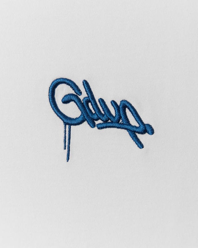 Micro Handstyle T-Shirt White/Blue - Image 5