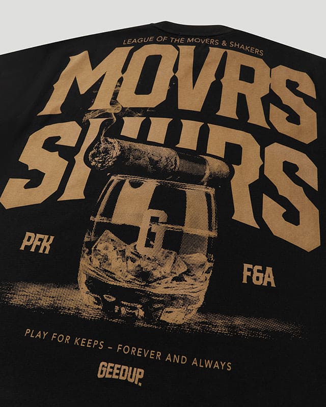 MVRS & SHKRS Cigar T-Shirt Black/Bronze - Image 3