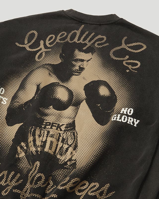 PFK Boxer Crewneck Washed Black - Image 3