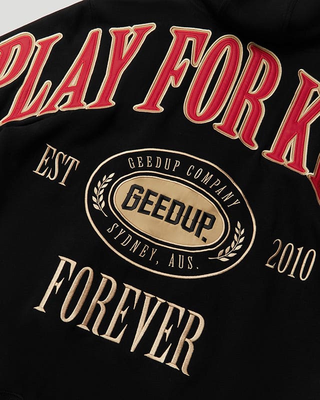 PFK Company Hoodie Black/Red/Cream - Image 5