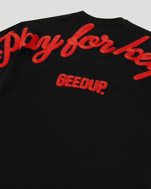 PFK Cursive T-Shirt Black/Red - Image 4
