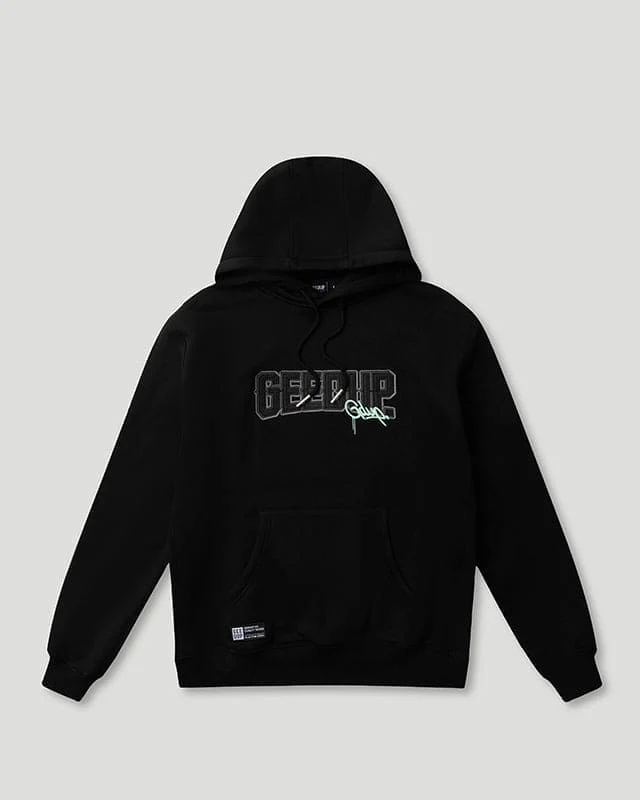 PFK/Handstyle Hoodie Black/Pastel Mint - Image 2