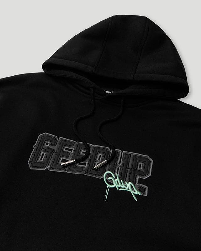 PFK/Handstyle Hoodie Black/Pastel Mint - Image 3