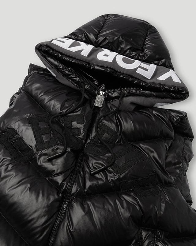 PFK Hooded Duck Down Vest Black - Image 3