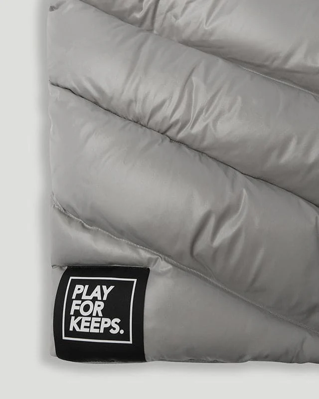 PFK Hooded Duck Down Vest Grey - Image 4