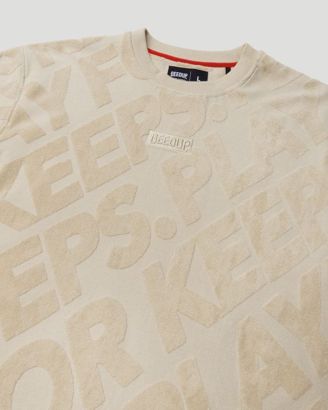 PFK Jacquard T-Shirt Beige - Image 3