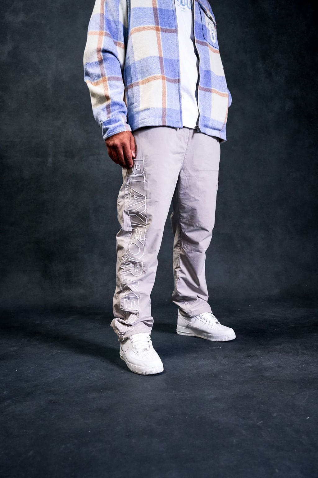 PFK Lightweight Pant Grey/White - Image 2
