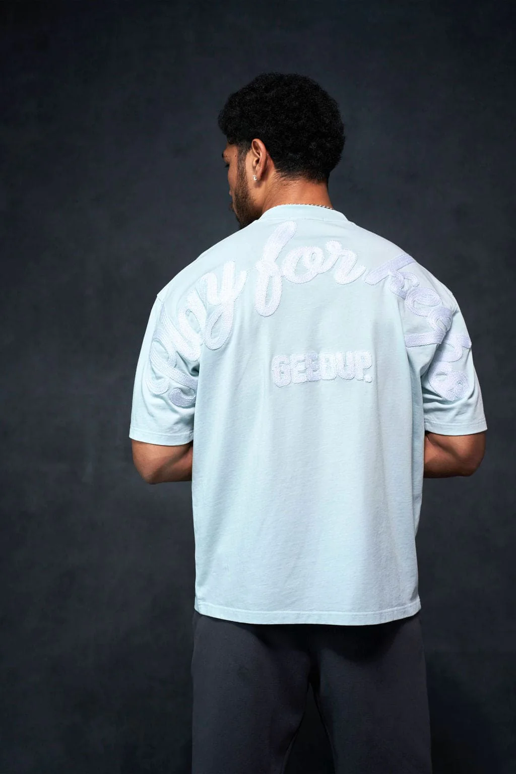 PFK Script T-Shirt Pale Blue - Image 2
