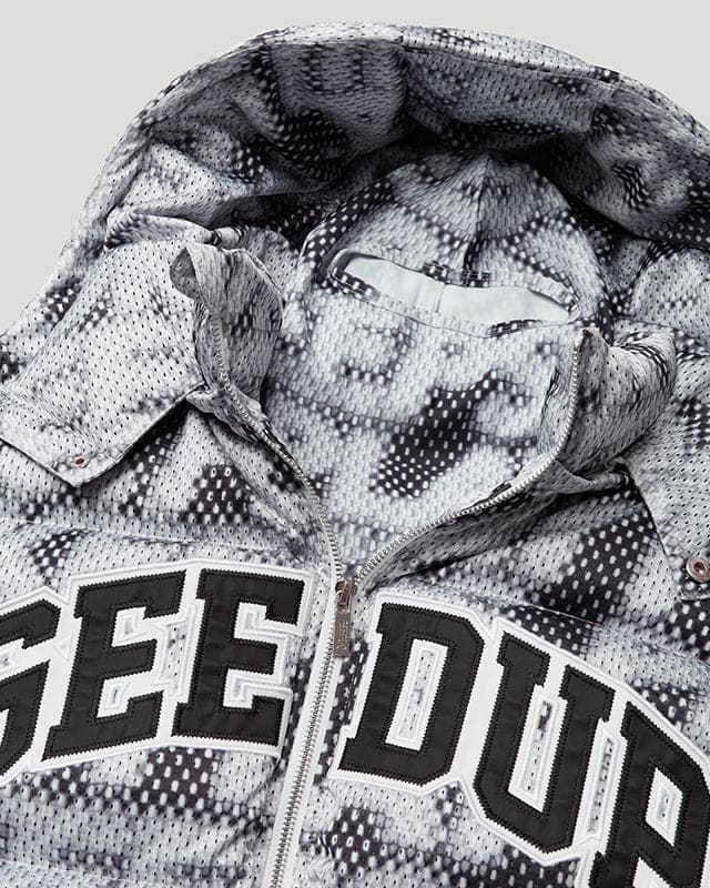 PFK Static Puffer Jacket Multi Black/Grey + Ski Mask - Image 4