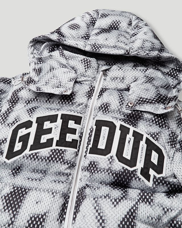PFK Static Puffer Jacket Multi Black/Grey + Ski Mask - Image 5