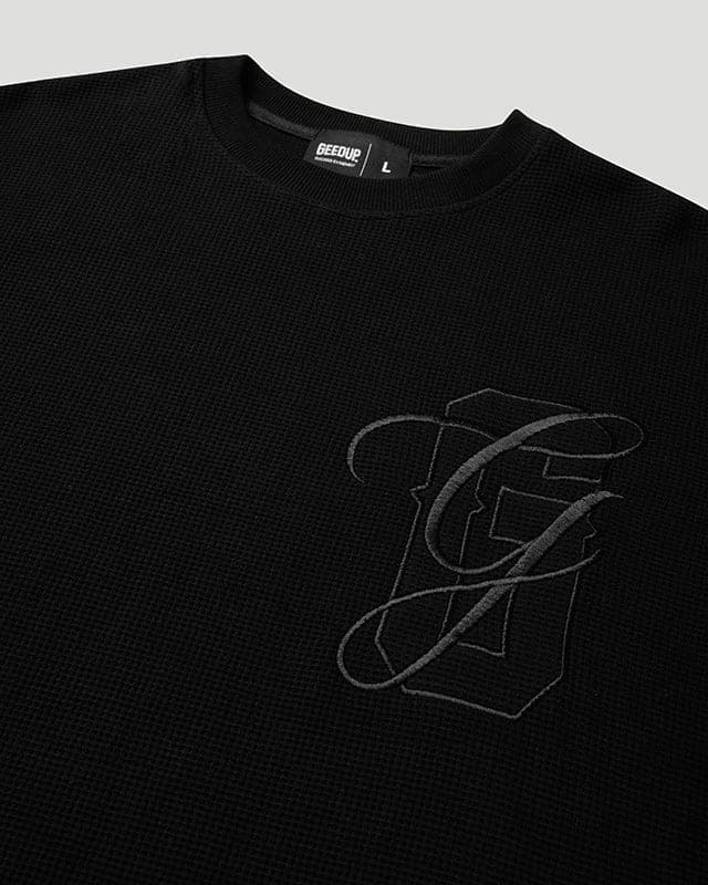 PFK Waffle Longsleeve T-Shirt Black - Image 5