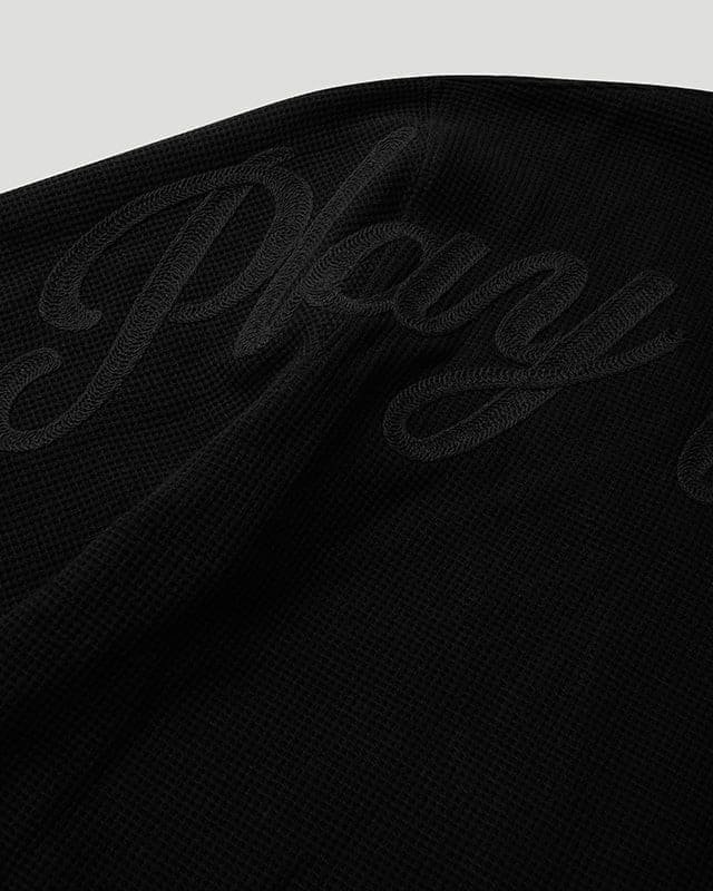 PFK Waffle Longsleeve T-Shirt Black - Image 6