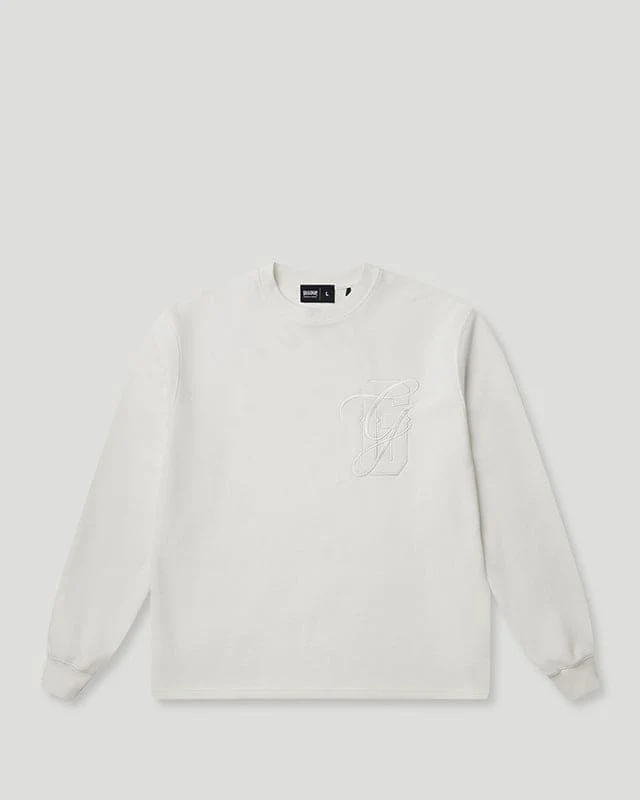 PFK Waffle Longsleeve T-Shirt White - Image 3