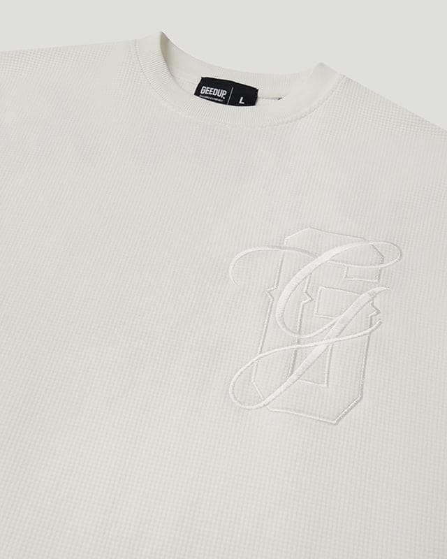 PFK Waffle Longsleeve T-Shirt White - Image 5