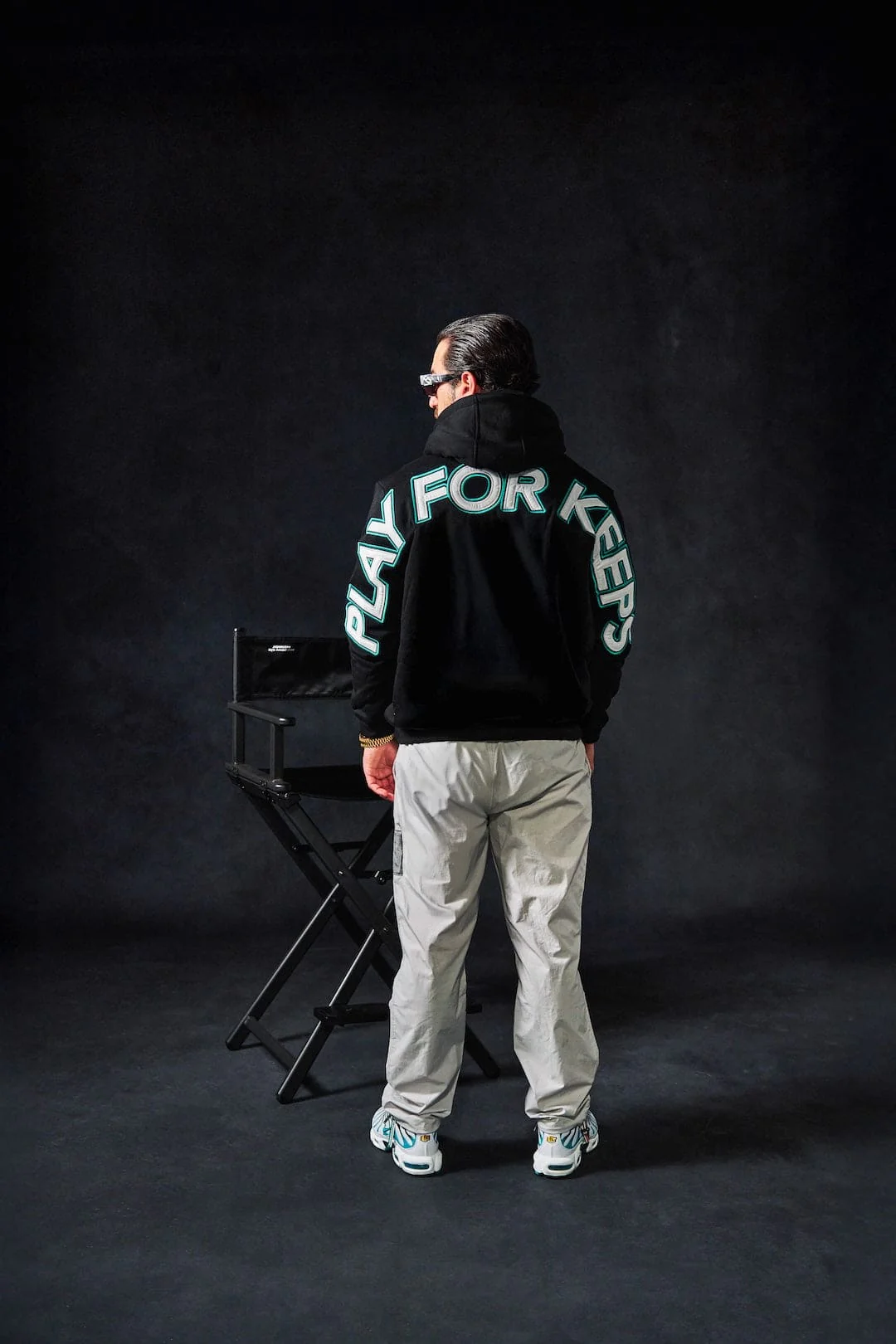 PFK x Foot Locker Hoodie Black/Turbo Green/White - Image 2