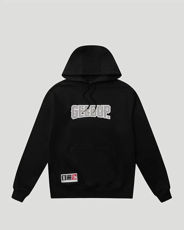 PLAY FOR KEEPS O/S Hoodie Black/Grey - Image 2