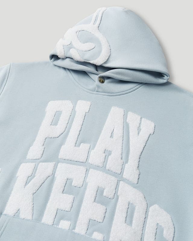 Play4Keeps Handstyle Hoodie Pale Blue/White - Image 3