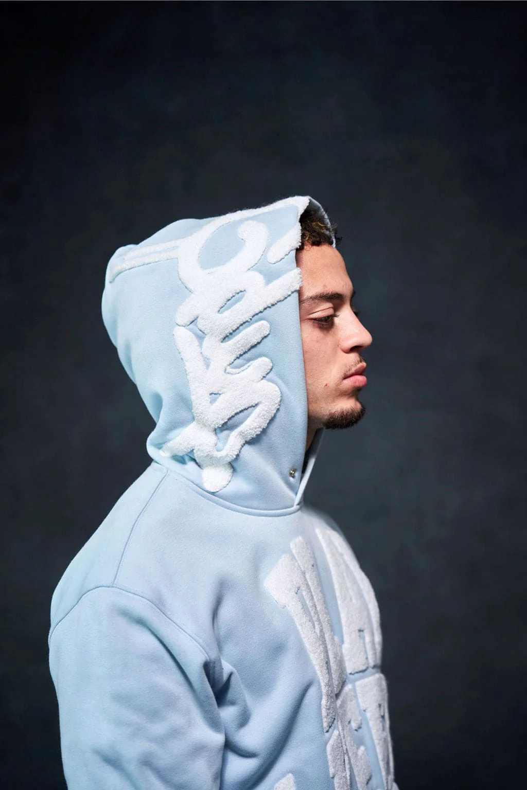 Play4Keeps Handstyle Hoodie Pale Blue/White - Image 4