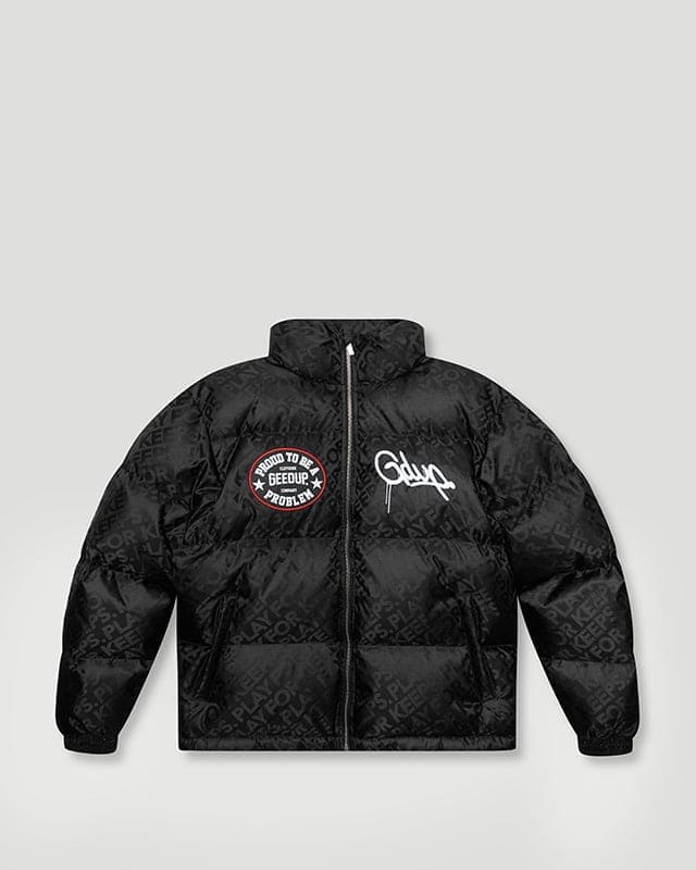 PTBAP Puffer Jacket Black/Red - Image 2