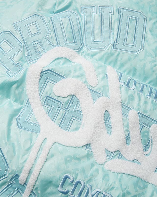 PTBAP Puffer Jacket Teal/White - Image 4