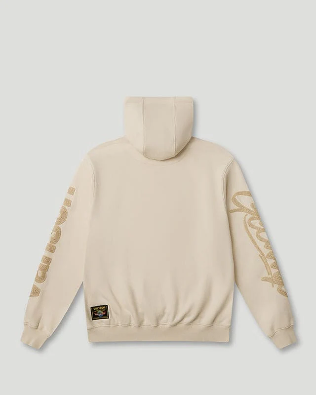 Script Logo x Vanson Hoodie Cream - Image 2