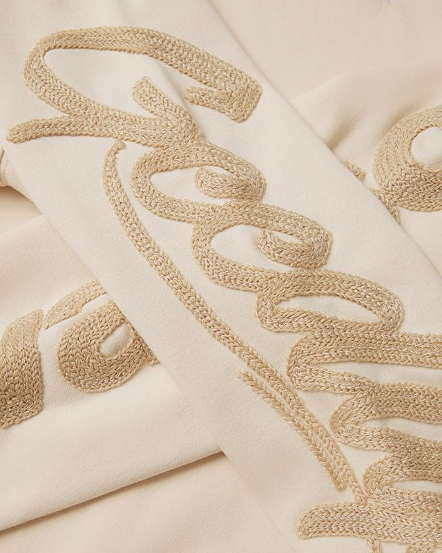 Script Logo x Vanson Hoodie Cream - Image 4