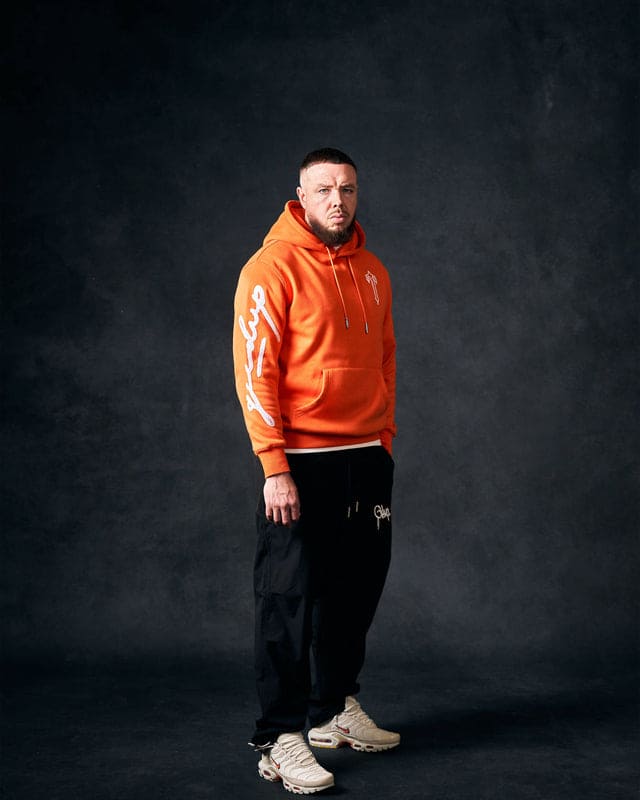 Signature x Trapstar T Hoodie Orange/White - Image 3