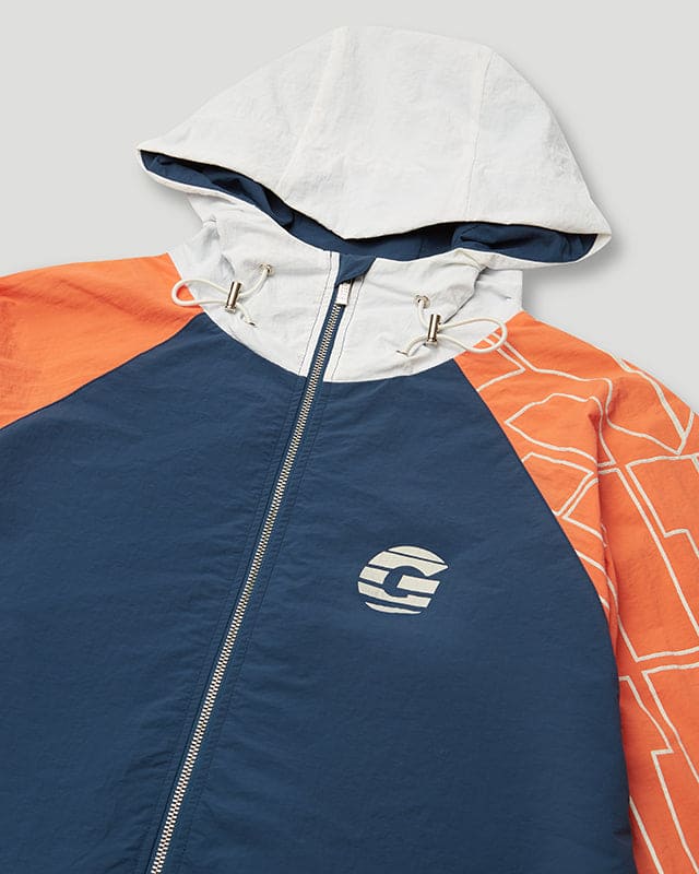 Sportsman Windbreaker Navy/Orange - Image 2