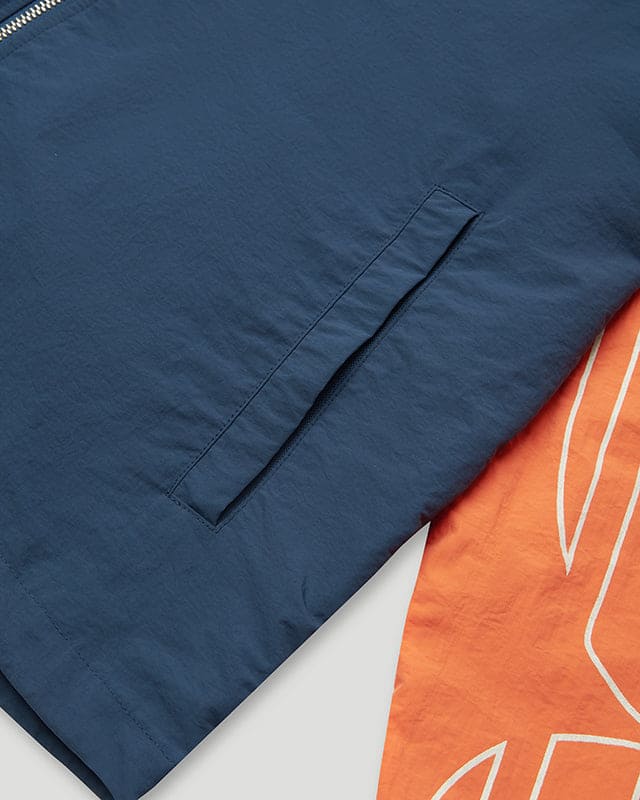 Sportsman Windbreaker Navy/Orange - Image 3