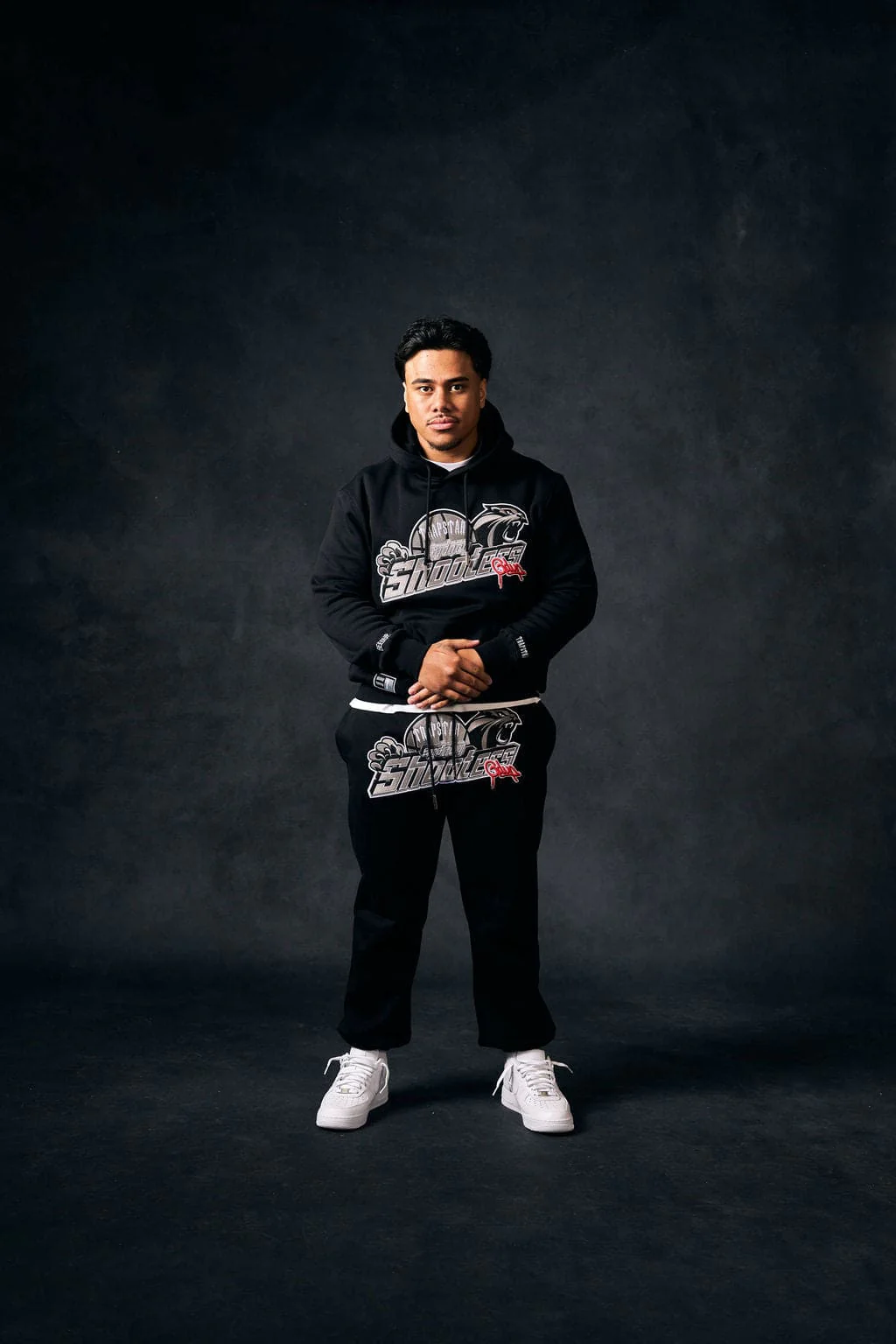 Sydney Shooters Trackpants Black/Red - Image 4