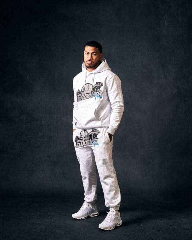 Sydney Shooters Trackpants White Marle/Blue - Image 3
