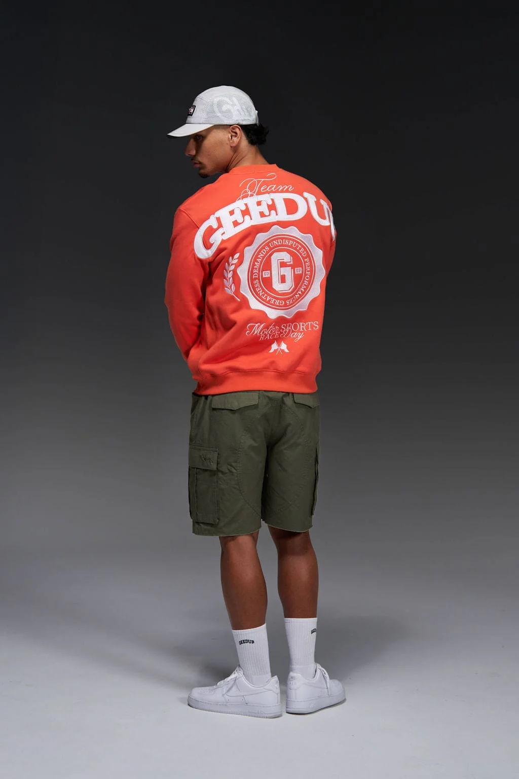 Team Geedup Crewneck Orange/White - Image 2