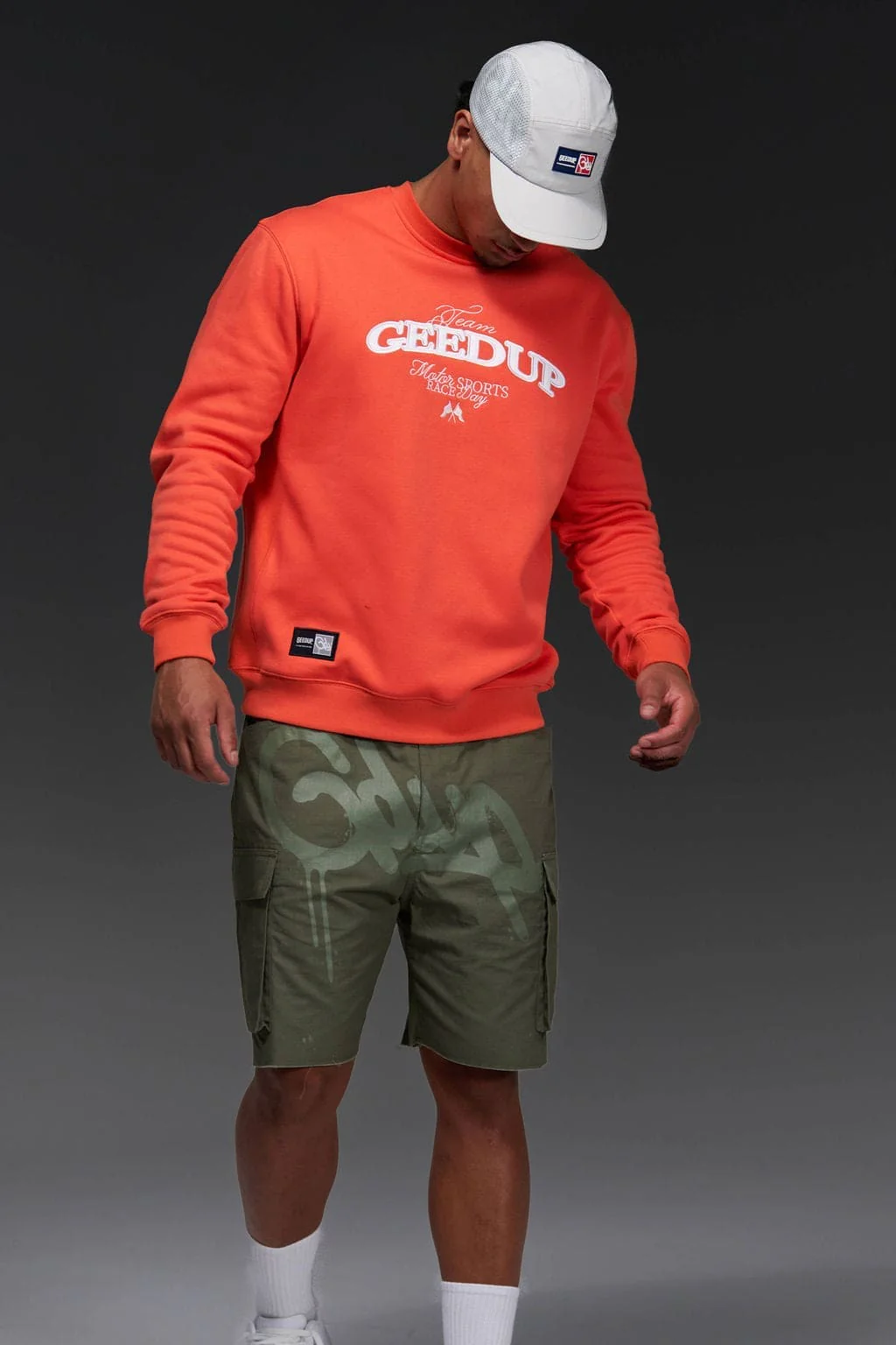 Team Geedup Crewneck Orange/White - Image 4