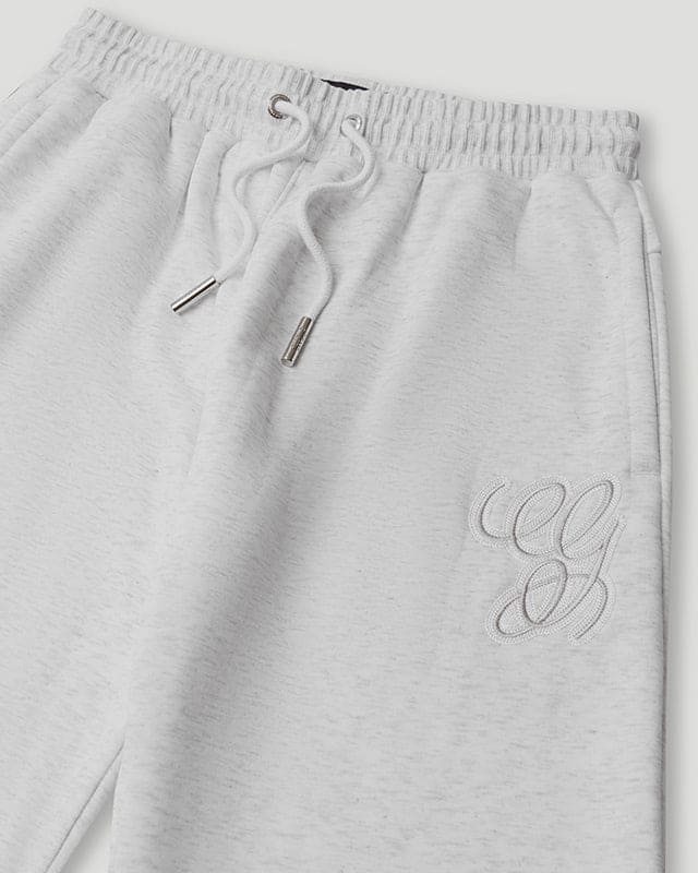 Team Logo Cursive Trackpant White Marle/Red - Image 3