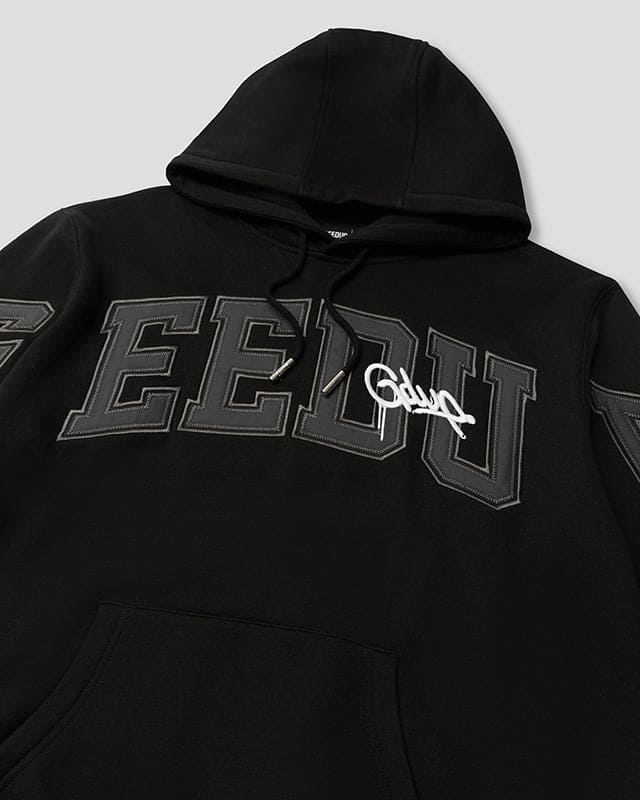 Team Logo/Handstyle Hoodie Black/Grey/White - Image 3