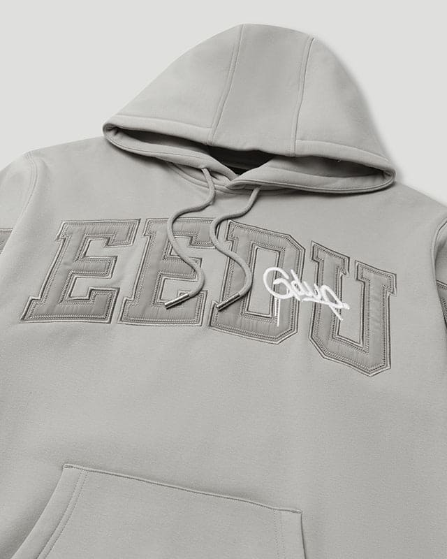 Team Logo/Handstyle Hoodie Double Grey - Image 4