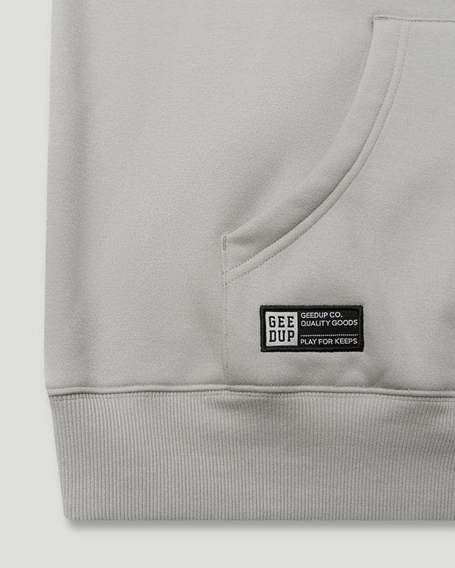Team Logo/Handstyle Hoodie Double Grey - Image 5