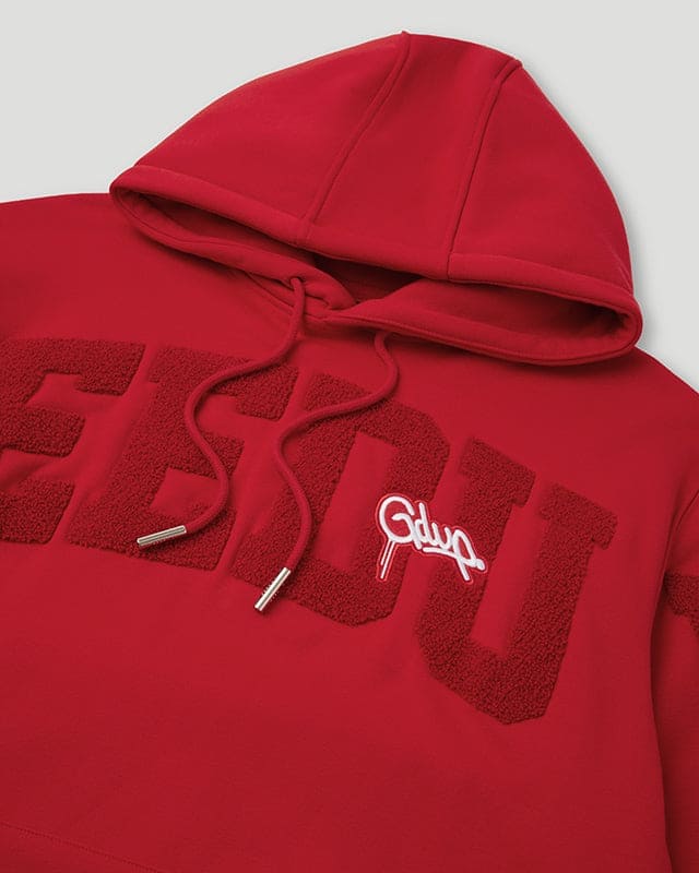Team Logo/Handstyle Hoodie Tonal Red - Image 2