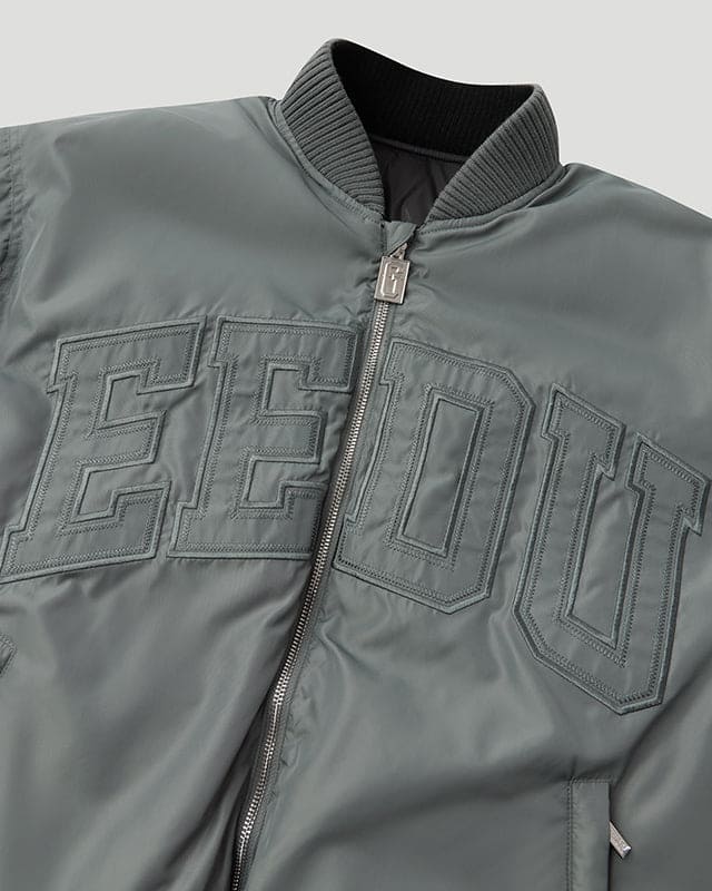 Team Logo/Handstyle Reversible Bomber Grey/Black - Image 5