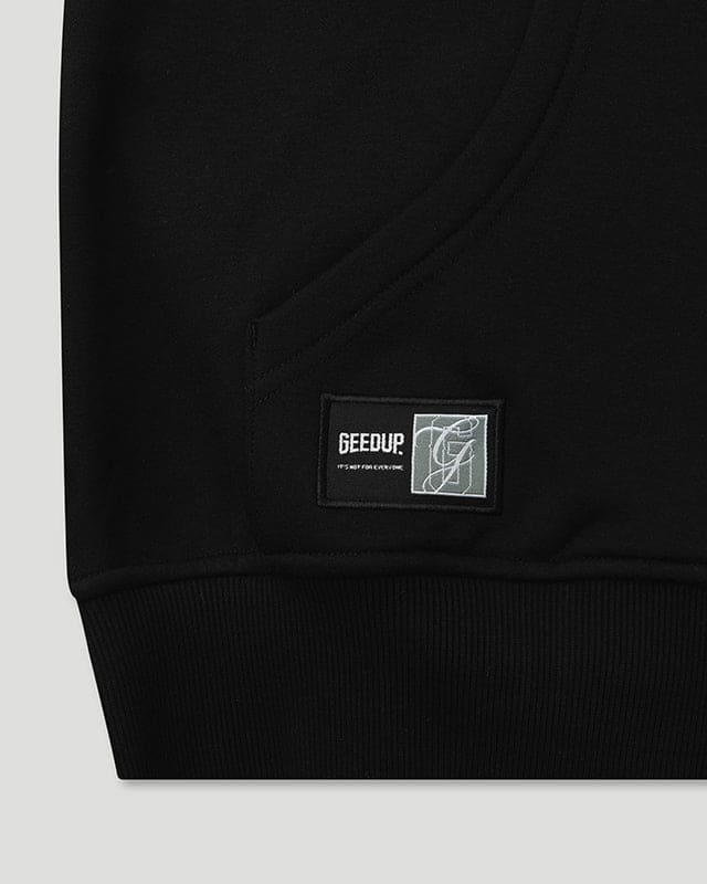 Team Logo Hooded Jacket Black - Image 4