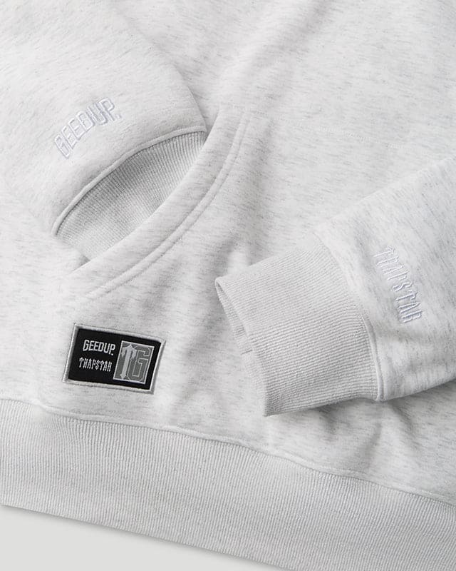 Team Logo x Irongate T Hoodie White Marle/Grey - Image 4