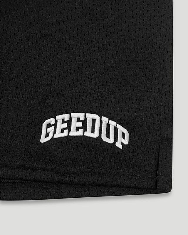 Team Logo Mesh Shorts Black - Image 3