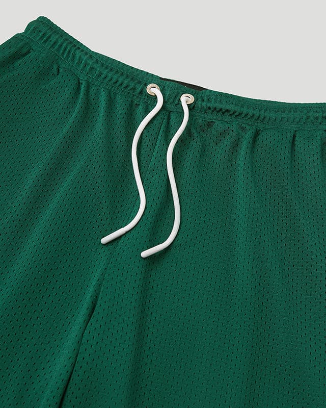 Team Logo Mesh Shorts Forest Green - Image 2