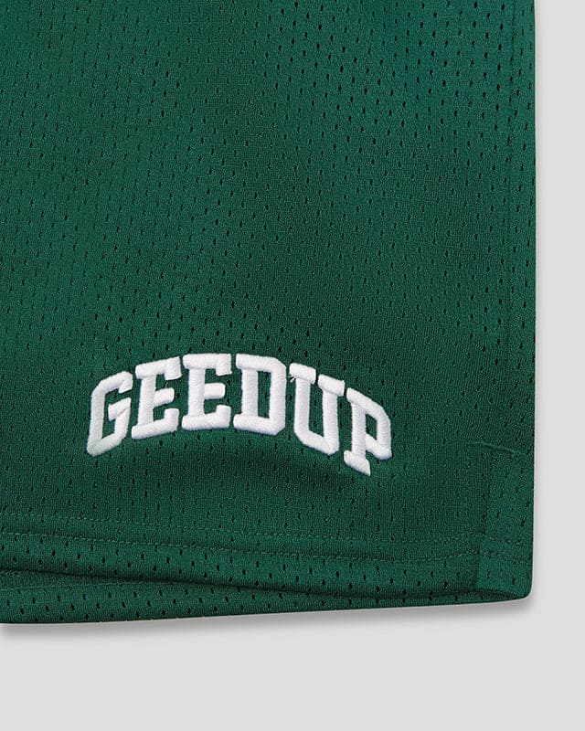 Team Logo Mesh Shorts Forest Green - Image 3